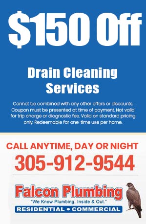 $150 Off Drain cleaning service in Miami, FL